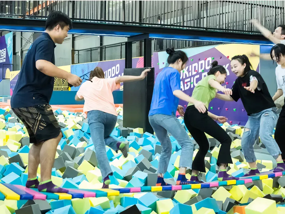 网红荡桥游乐设备案例图4