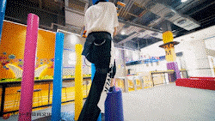 运动梦工场步步登高梅花桩.gif