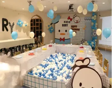室内运动乐园生日派对布场