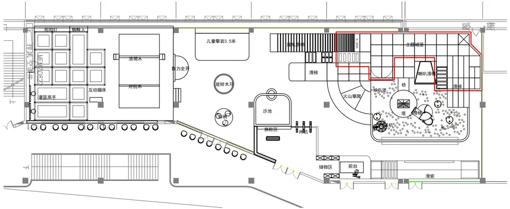宁海口袋屋活力空间平面布局图