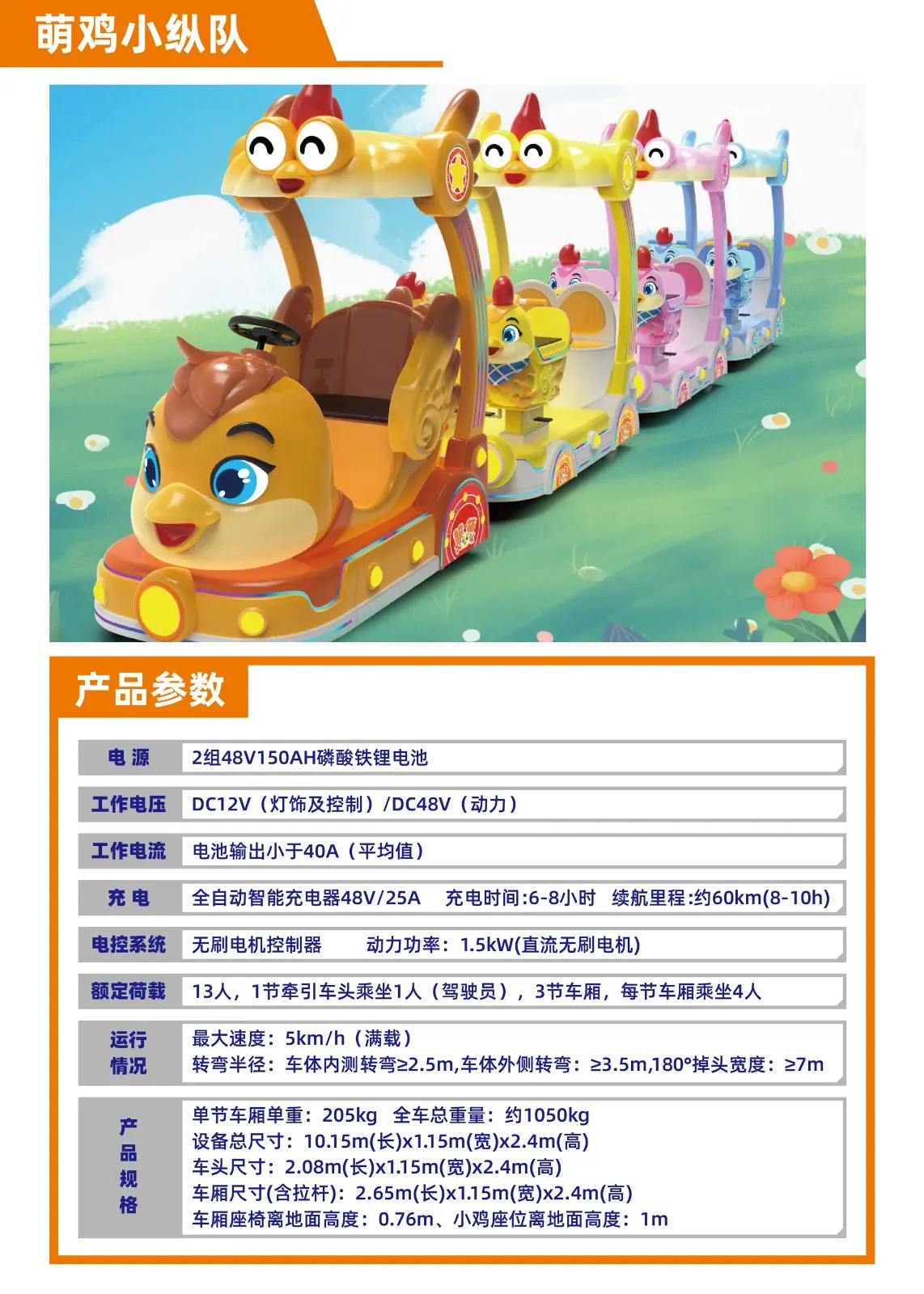 室内乐园轨道小火车系列-萌鸡小纵队