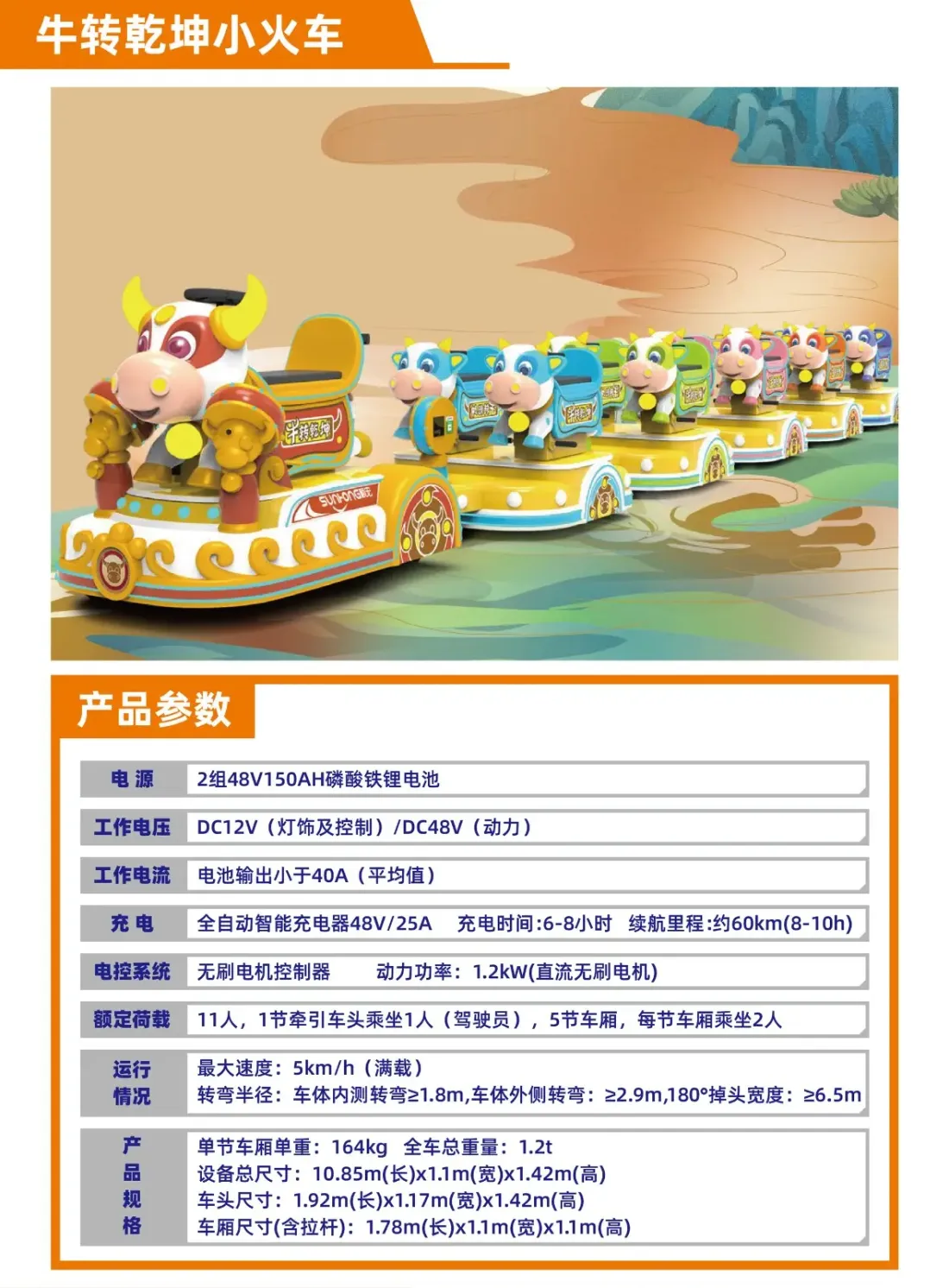 室内乐园轨道小火车系列-牛转乾坤