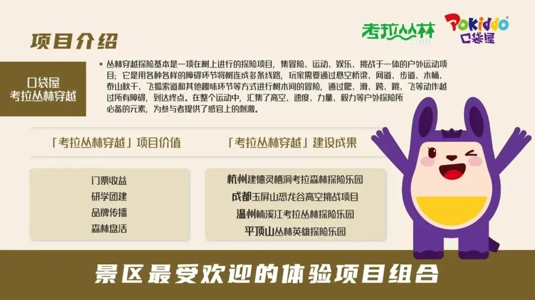 口袋屋考拉丛林穿越项目案例