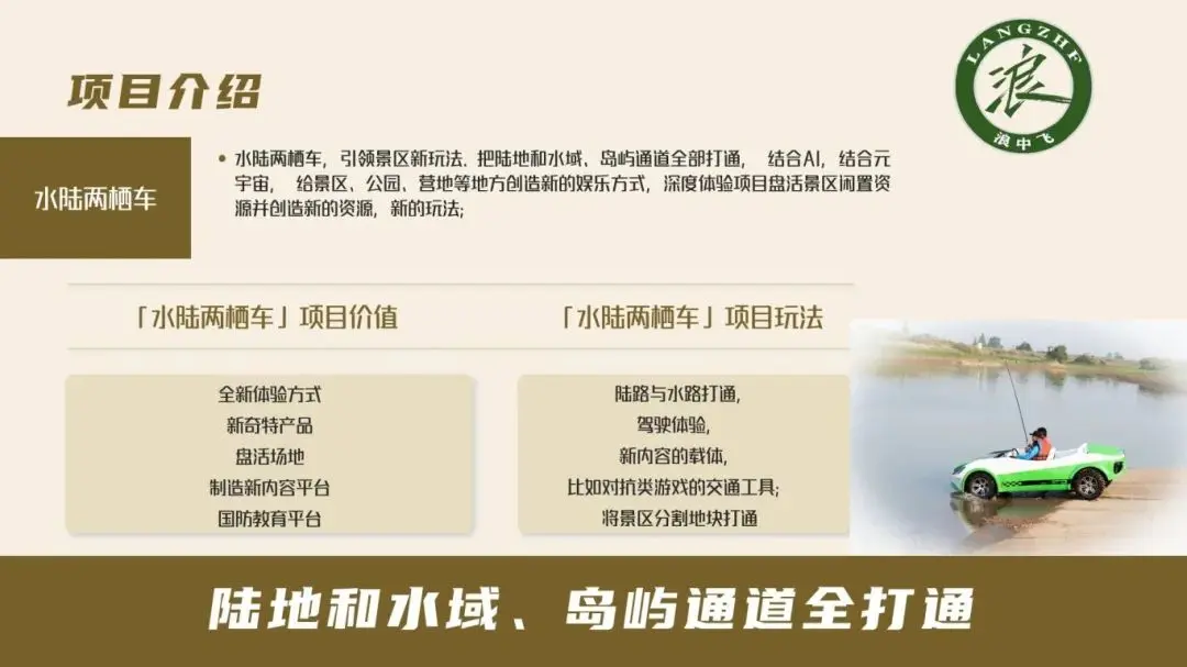 浪中飞水陆两栖车