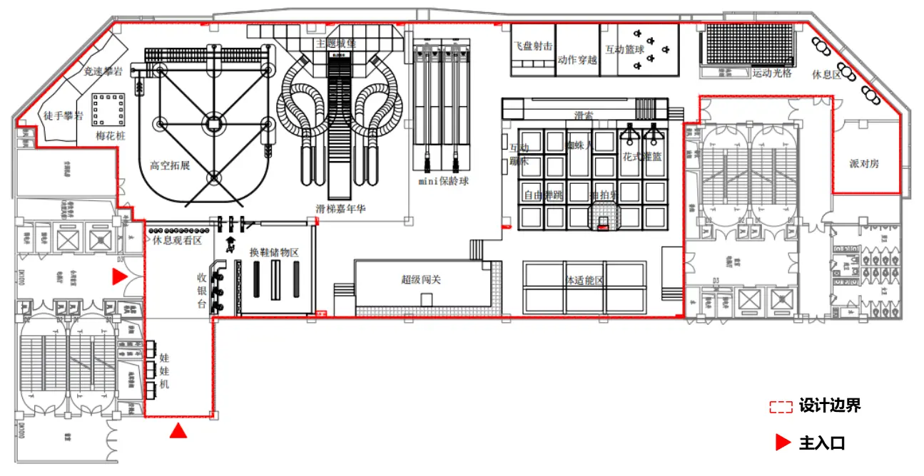 杭州临平万达魔力空间运动工场总平面规划