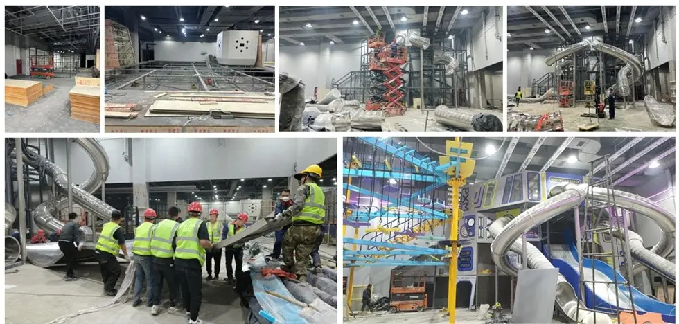 杭州临平万达魔力空间运动工场项目工程施工过程