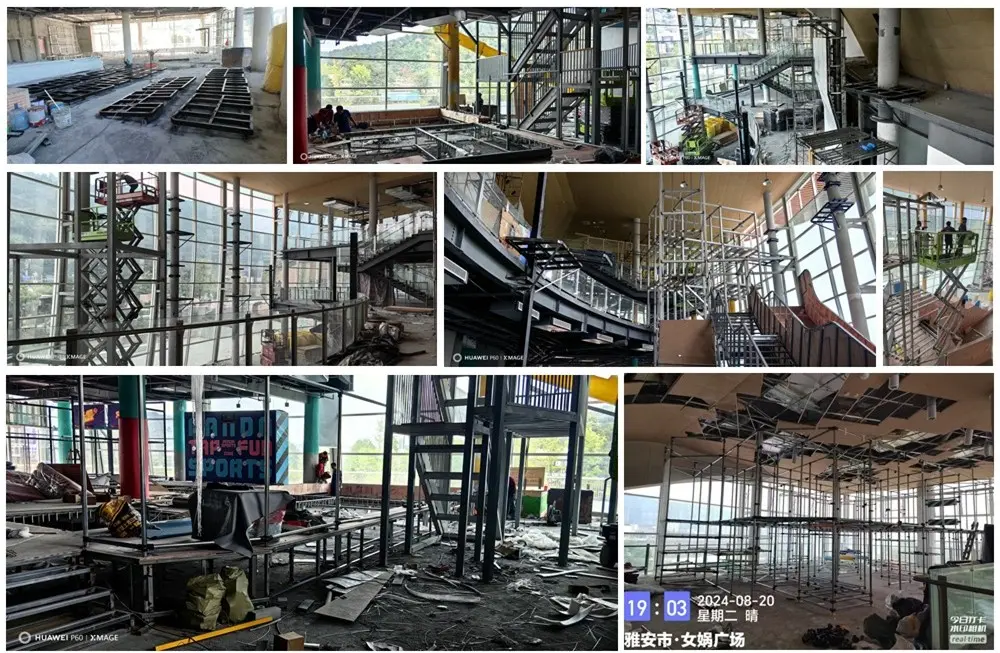 口袋屋x熊猫运动梦工场项目工程施工