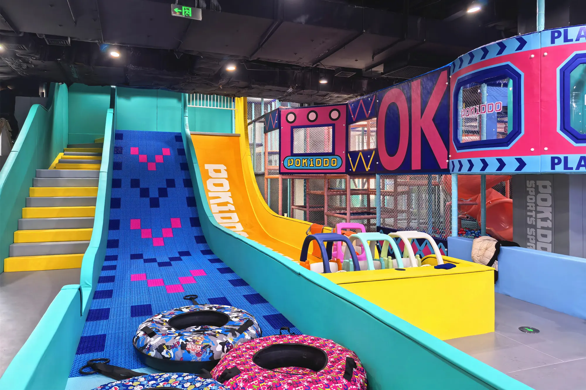 旱雪滑梯+魔鬼滑梯