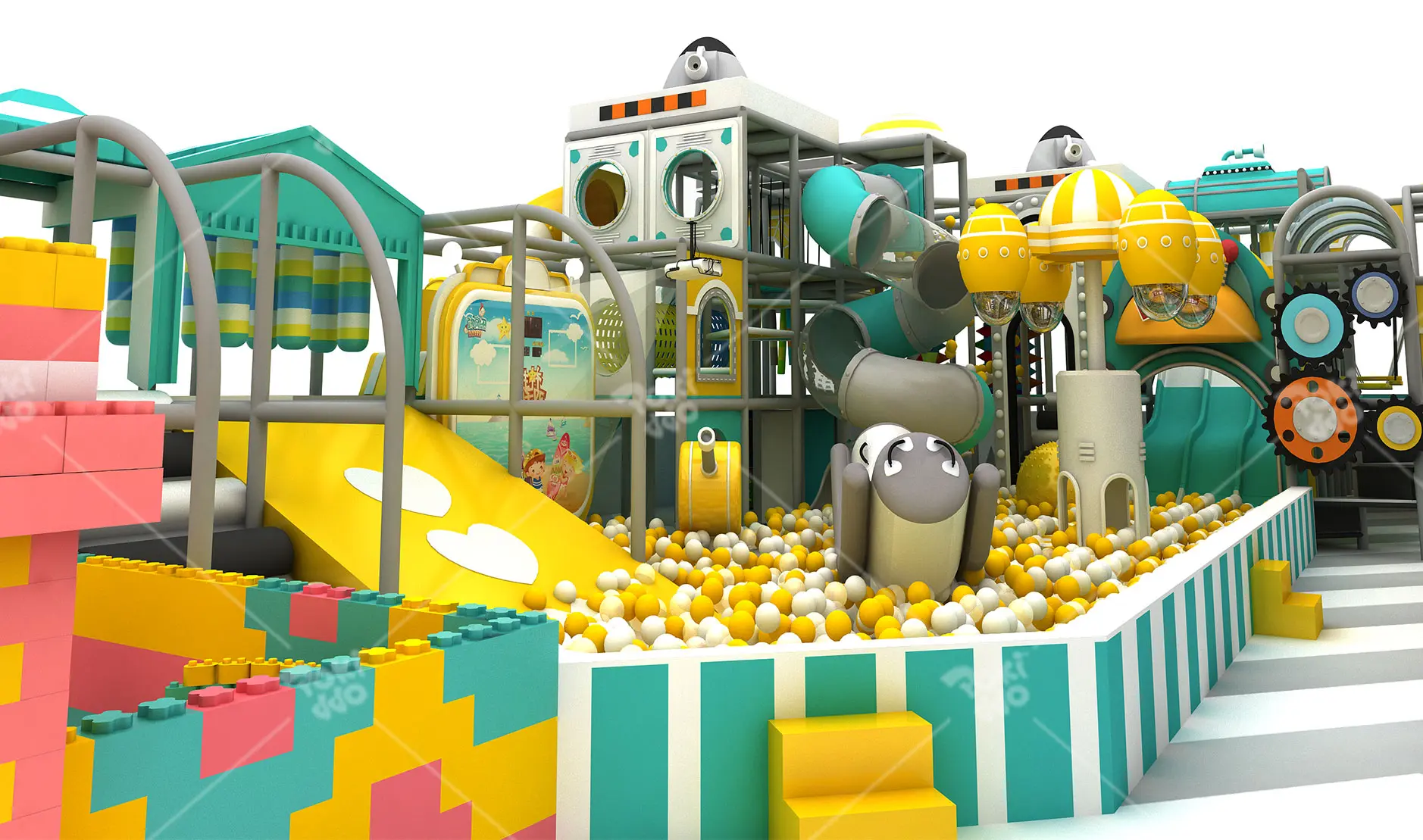 口袋屋pokiddo沙特阿拉伯室内蹦床公园项目案例