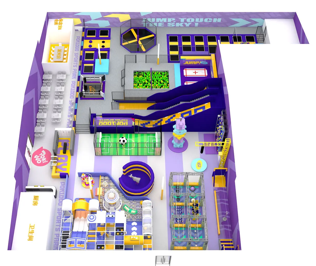 口袋屋Pokiddo西班牙阿维拉某家庭运动娱乐中心设计效果图2