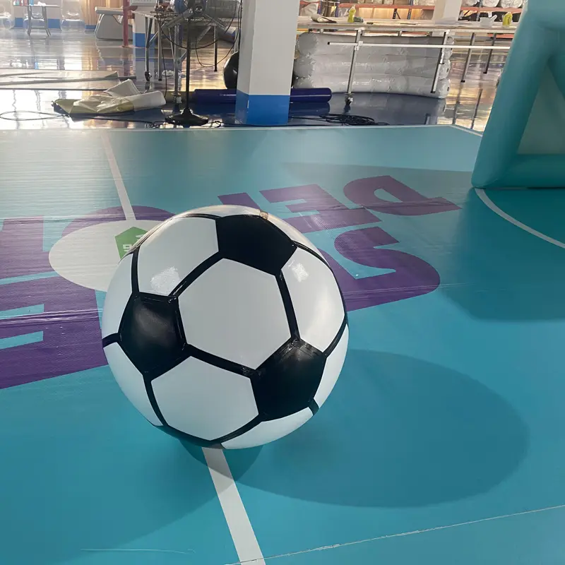 充气气模游乐设备-气垫足球