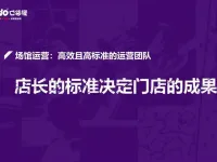 运动娱乐中心店长的标准与能力成果的关系