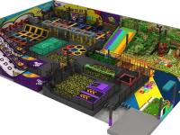 口袋屋蹦床公园西班牙马德里品牌加盟门店案例-Pokiddo Trampoline Park in Madrid, Spain