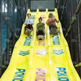 玻璃钢三道滑梯